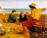 John Everett Millais Famous Paintings - The Boyhood of Raleigh